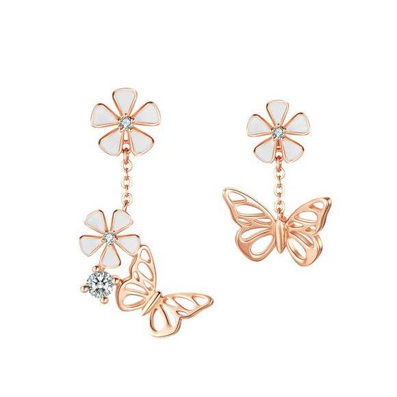 Butterfly & Flower Earrings - Soffi Store