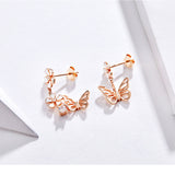 Butterfly & Flower Earrings - Soffi Store